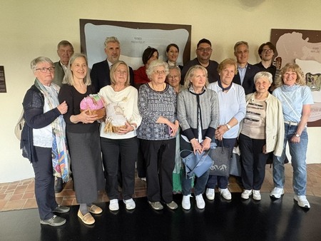 Predstavniki iz Idrije na otvoritvi razstave